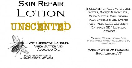 UNSCENTED Made from Scratch Natural Hand Lotion Our own luxurious shea butter, beeswax and lanolin hand lotion !