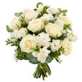 Upsy Daisy Signature All White European Hand-tied