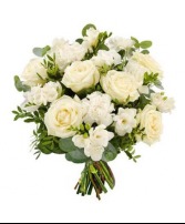Upsy Daisy All White Bouquet  European Handtied
