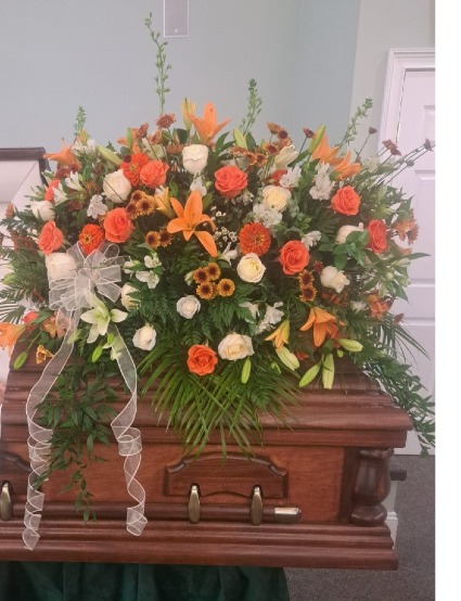 premium designers choice casket spray  sympathy