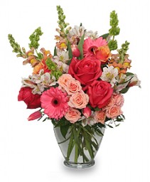 Cherish Spring Vase of Flowers