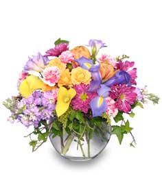 SPRINGTIME POTPOURRI of Fresh Flowers