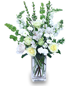 COOL WINTERGREEN Flowers in a Vase