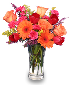 VERY BERRY PUNCH Fresh Floral Vase