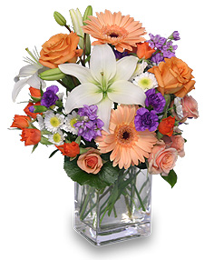 SWEET GEORGIA PEACH Flower Arrangement