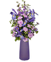 LYRICAL LAVENDER Vase of Flowers