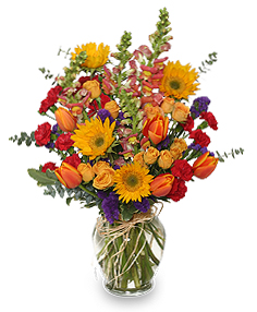 Fall Treasures Flower Arrangement