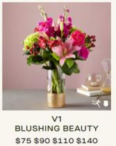V1 Blushing Beauty FTD Vase Arrangement