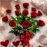 V1 The Classic Valentine Red Rose Arrangement