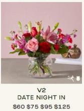 V2 Date Night In FTD Vase Arrangement