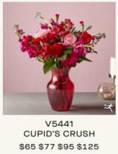 V5441 Cupid's Crush FTD Vase Arrangement