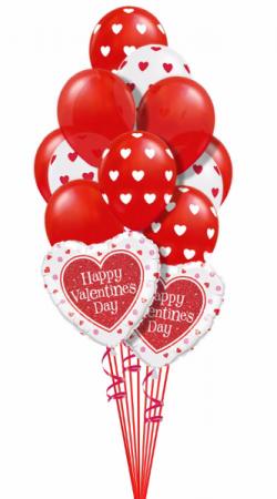 Valentine Balloon Bouquet  in Wilton, NH | WORKS OF HEART FLOWERS