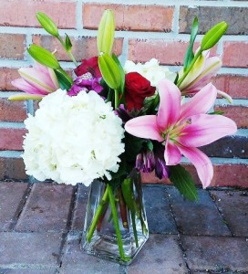 Valentine Classy Blooms Vase
