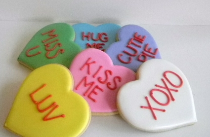 Gift Boxed Valentine Cookies by Sweet Alainas $10.95
