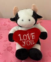 Valentine Cow Stuffed animal 
