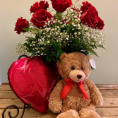 VALENTINE DAY SPECIAL ORDER BY JAN 31 2023 A BEAR CHOCOLATES AND A DOZEN ROSES