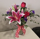 Valentine Rose & Lily Bouquet 
