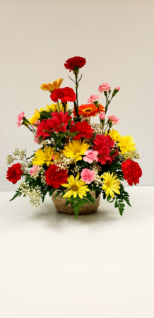 valentine special basket colorful