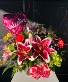 Valentine Themed Luscious Lilies  Vase Arrangement