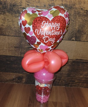 Valentine Treat Cup/Gift card/ Money holder Balloon 