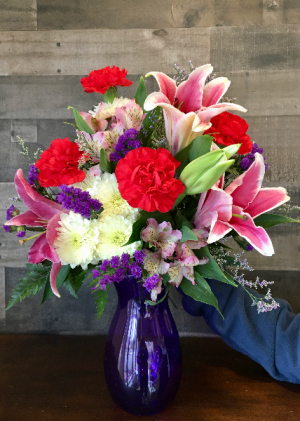 Violet Vibrance Vase in White Oak, PA | Breitinger's Flowers Violet Vibrance Vase in White Oak, PA | Breitinger's Flowers
