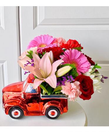 Flower Truck Flower Arrangement