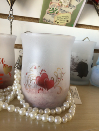 Valentine’s candle holder