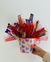 Valentine's Candy Bar Bouquet 