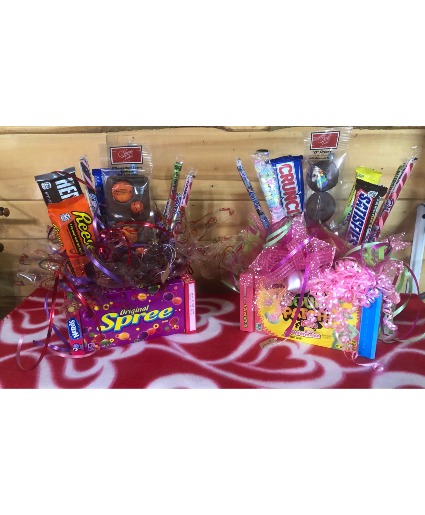 Valentines Candy for boys or girls! Gift Basket