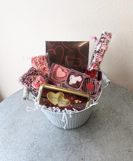 Valentine's Chocolate Basket Gift Basket