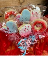 Valentine's Cookie Bouquet Cookies