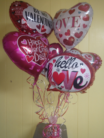 Valentines day balloon bouquet  