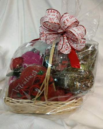 Valentine's Day Basket Basket Arrangement