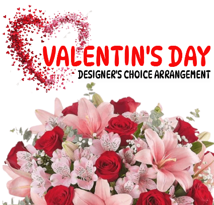Valentine's Day Designer's Choice Arrangement