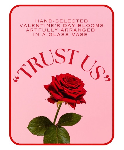 Valentine's Day Designer's Choice Vase Flower Arrangement