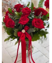 Valentine's Day Dozen Red Roses 