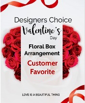 Valentine's Day Floral Box Arrangement 