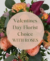 VDAY Florist Choice WITH ROSES 