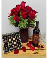 Valentines Day Grand Supreme Gift and Flower Bundle