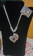 HEART NECKLACE & EARRINGS GIFTS