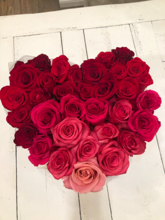 Heart of Roses Flower Box