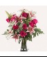  Roses and Lilies! One  Dozen Long Stem Red Roses with Oriental Lilies