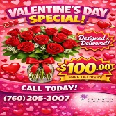 Valentine's Day Special  Floral Arrangement in Palm Springs, California | Enchanted Floral Design, Inc.