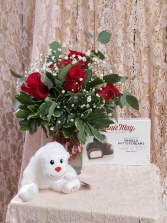 Valentines Day Special with 1/2 Dozen Roses 