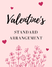 Valentine's Day Standard Arrangement Vase Arrangement
