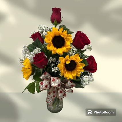 Valentine's Day Sunflowers and Roses Special 