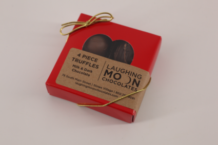 Small 4pc Truffles Laughing Moon Chocolates