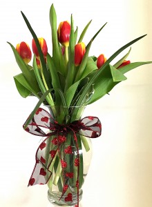 Valentine's Day Tulips Valentine Arrangement