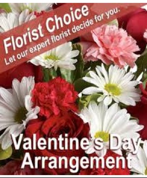 Valentine's Floral Designer's Choice Fresh Flower Arrangement