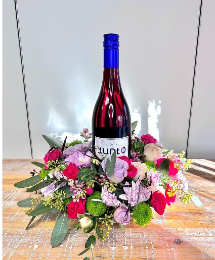 Valentine's Flowers & Wine 